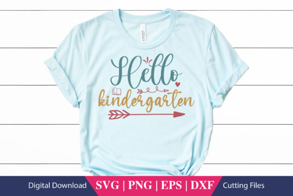 Hello Kindergarten School SVG: Graphics for Crafts