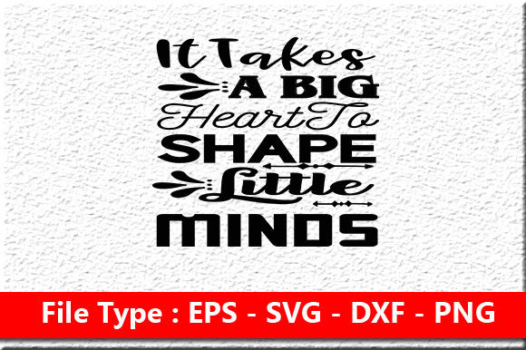 Teacher SVG Design: Big Heart Graphics for Crafts
