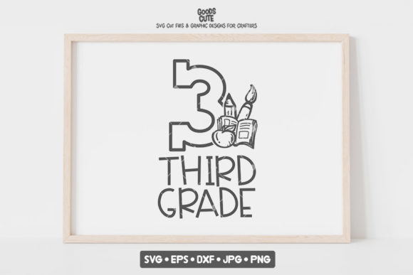 Third Grade School SVG: Graphics for Crafts & Blogs