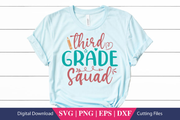 Third Grade Squad SVG: Crafts & Graphics Review